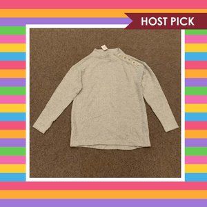 LOFT Shoulder Button Tunic Sweater (S) - NWT